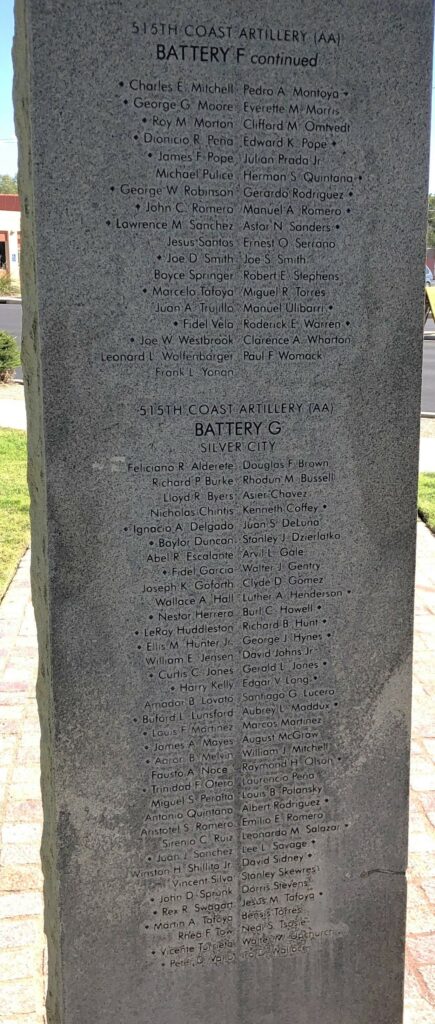BATAAN MEMORIAL STONE FF