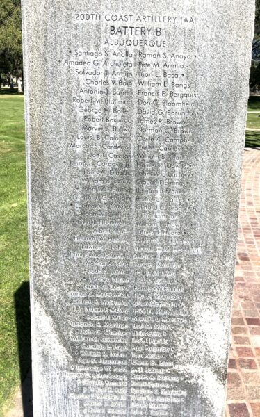 BATAAN MEMORIAL STONE N