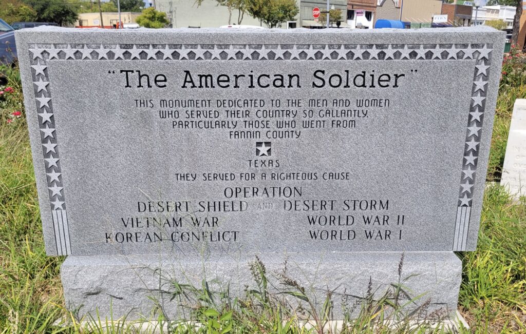 THE AMERICAN SOLDIER WAR MEMORIAL