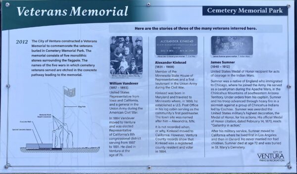 VETERANS MEMORIAL IN CEMETERY MEMORIAL PARK PANEL