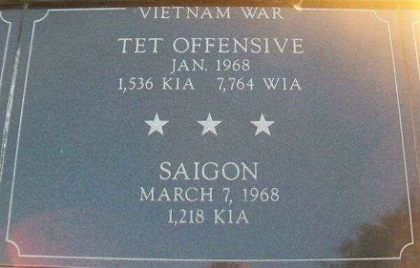 KENOSHA CITY AND COUNTY TET AND SAIGON MEMORIAL PLAQUE
