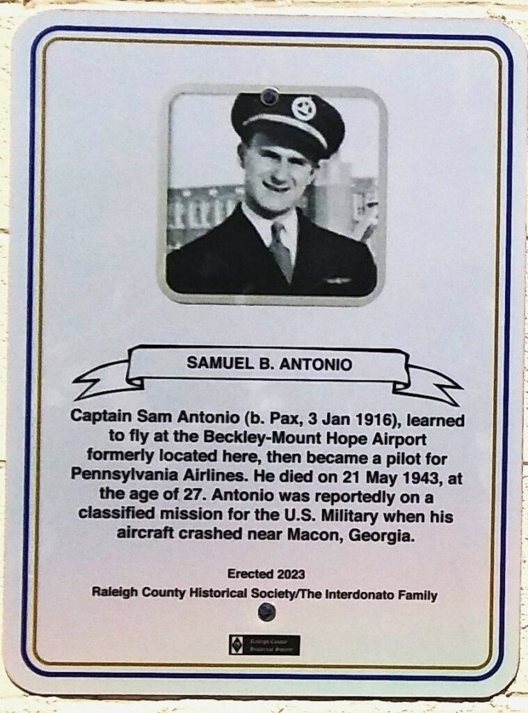 SAMUEL B. ANTONIO WAR MEMORIAL PLAQUE