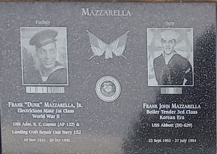 MAZZARELLA WAR MEMORIAL PLAQUE