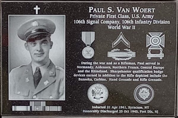 PAUL S. VAN WOERT WAR MEMORIAL