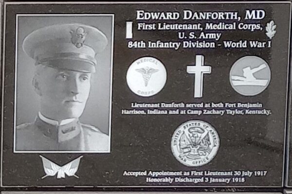 EDWARD DANFORTH, MD WAR MEMORIAL