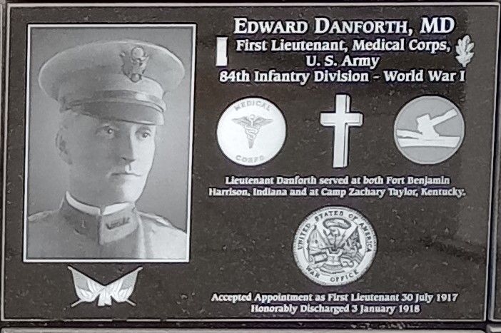 EDWARD DANFORTH, MD WAR MEMORIAL
