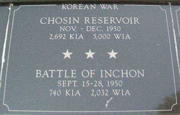 KENOSHA CITY AND COUNTY CHOISN AND INCHON MEMORIAL PLAQUE