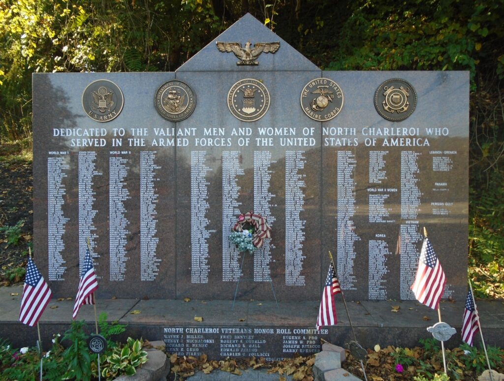 NORTH CHARLOEROI WAR VETERANS MEMORIAL