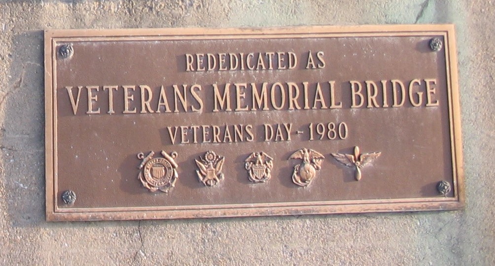 LANCASTER-YORK INTERCOUNTY VETERANS MEMORIAL BRIDGE PLAQUE