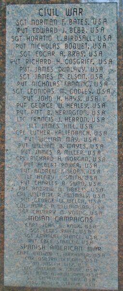 IOWA MEDAL OF HONOR RECIPIENTS WAR MEMORIAL STONE A