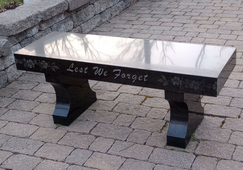 NORTH PLYMOUTH SEPTEMBER 11, 2001 MEMORIAL BENCH A