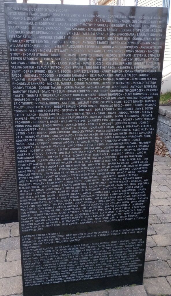 NORTH PLYMOUTH SEPTEMBER 11, 2001 MEMORIAL STONE I