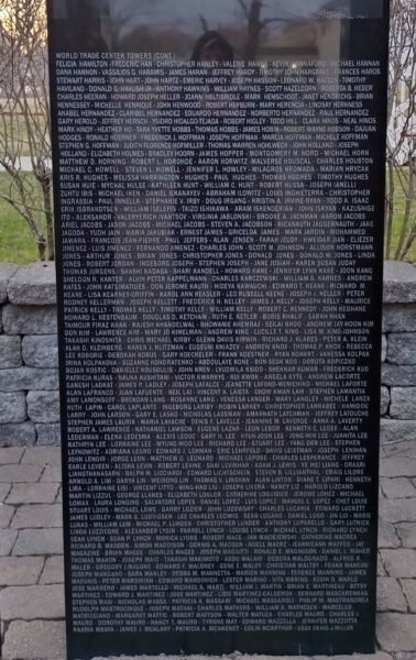 NORTH PLYMOUTH SEPTEMBER 11, 2001 MEMORIAL STONE G