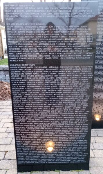 NORTH PLYMOUTH SEPTEMBER 11, 2001 MEMORIAL STONE E