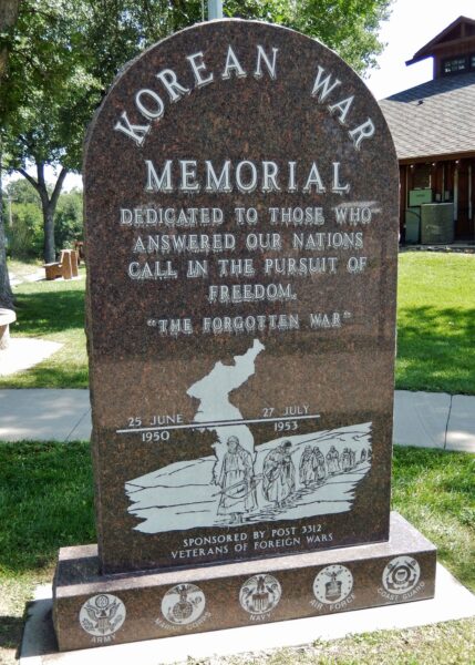 BELLE FOURCHE KOREAN WAR MEMORIAL FRONT