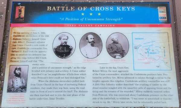 BATTLE OF CROSS KEYS WAR MEMORIAL PANEL