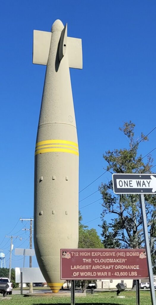 T12 HIGH EXPLOSIVE (HE) BOMB WAR MEMORIAL