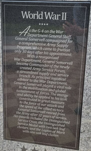 GENERAL BREHON BURKE SOMEVELL WAR MEMORIAL PLAQUE C