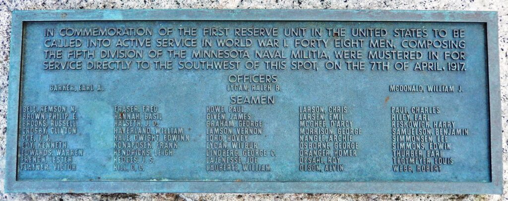 FIRST RESERVE UNIT CALLED INTO ACTIVE SERVICE WORLD WAR I MEMORIAL PLAQUE