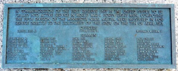 FIRST RESERVE UNIT CALLED INTO ACTIVE SERVICE WORLD WAR I MEMORIAL PLAQUE