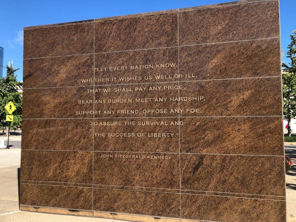 SOLDIER FIELD DEDICATED TO THE DEFENDERS OF OUR LIBERTY MEMORIAL WALL BACK