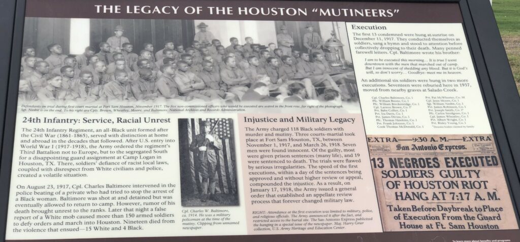 THE LEGACY OF THE HOUSTON “MUTINEERS” MEMORIAL PANEL