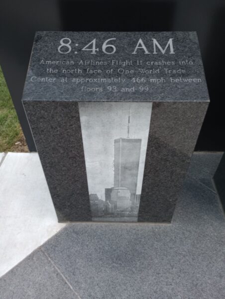 THE INDIANA 9/11 MEMORIAL STONE A