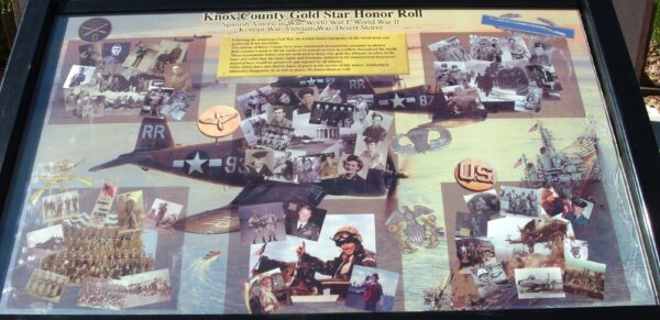 KNOX COUNTY GOLD STAR HONOR ROLL WAR MEMORIAL PANEL