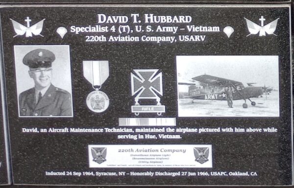 DAVID T. HUBBARD WAR MEMORIAL