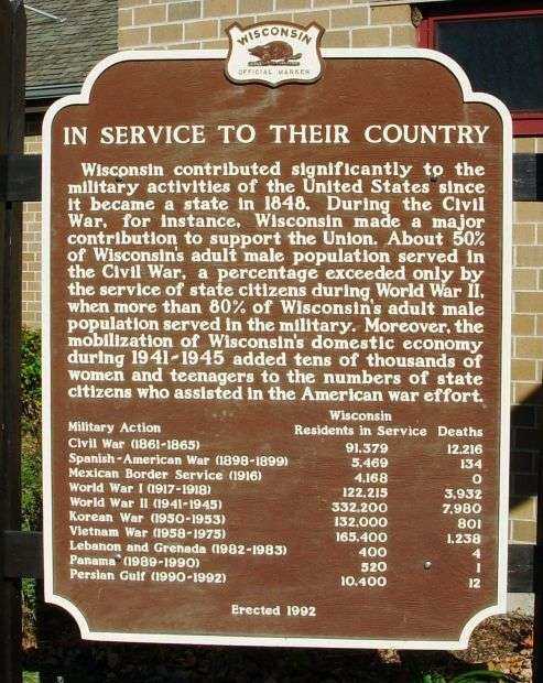 IN SERVICE TO THEIR COUNTRY MEMORIAL MAKER