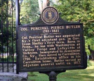 COL. PERCIVAL PIERCE BUTLER MEMORIAL MARKER