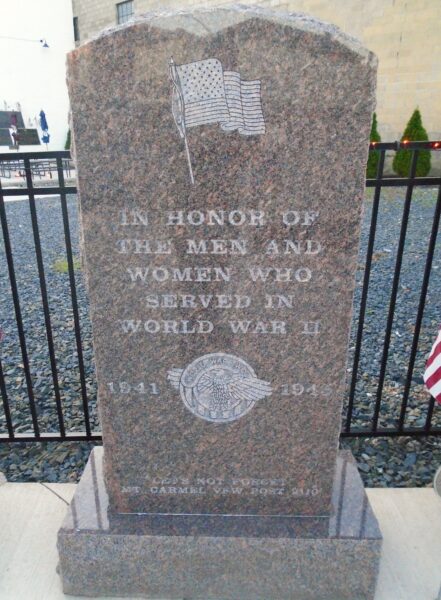 MOUNT CARMEL WORLD WAR II MEMORIAL
