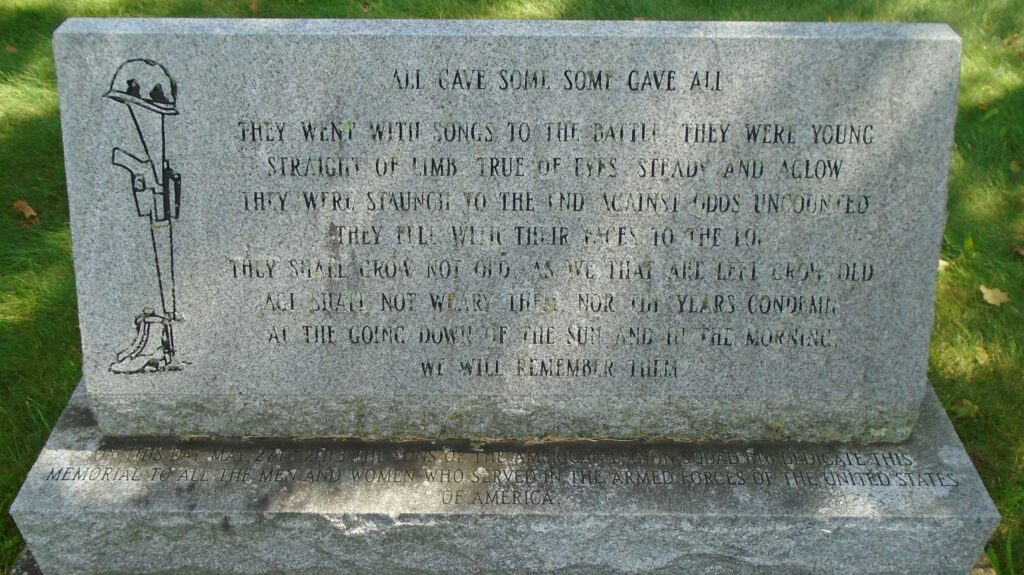 KNELLY PODANY POST 616 MEMORIAL BACK