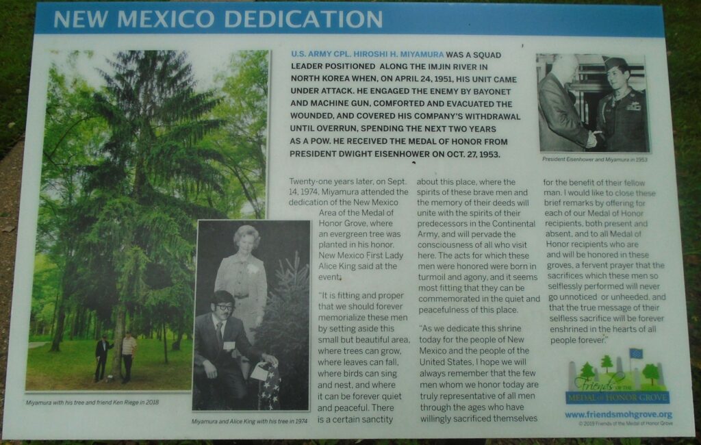 NEW MEXICO DEDICATION WAR MEMORIAL PANEL