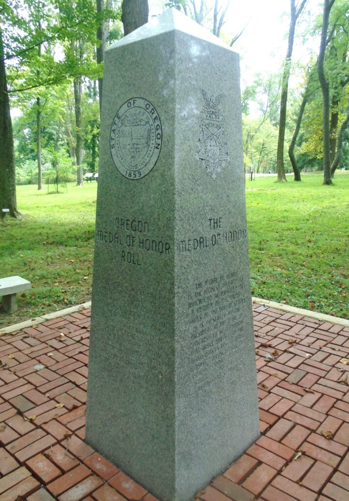 OREGON MEDAL OF HONOR RECIPIENTS WAR MEMORIAL