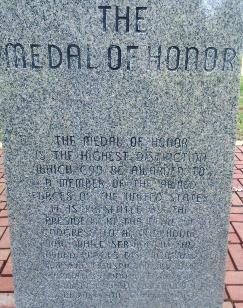 OREGON MEDAL OF HONOR RECIPIENTS WAR MEMORIAL STONE A