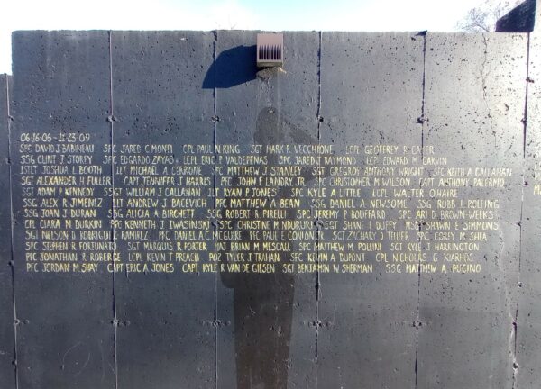 MASSACHUSETTS CASUALTIES OF WAR MEMORIAL WALL B