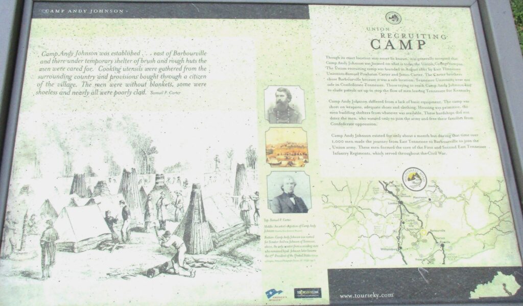 CAM[P ANDY JOHNSON WAR MEMORIAL PANEL