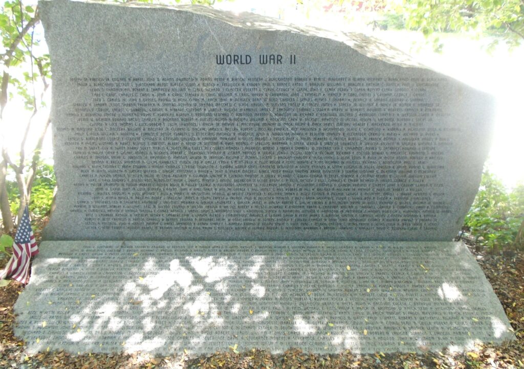 WINDSOR WORLD WAR II HONOR ROLL MEMORIAL STONE