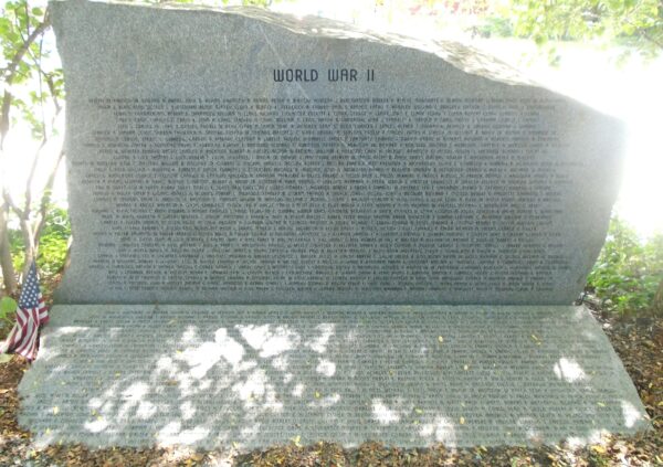 WINDSOR WORLD WAR II HONOR ROLL MEMORIAL STONE