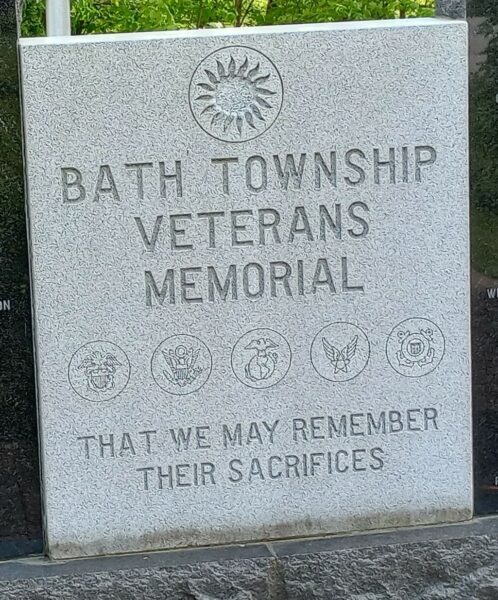 BATH TOWNSHIP, OH VETERANS MEMORIAL CENTER STONE FRONT