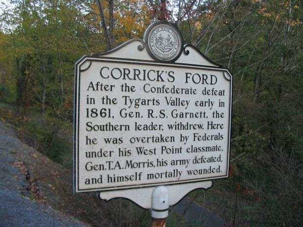 CORRICK’S FORD WAR MEMORIAL MARKER