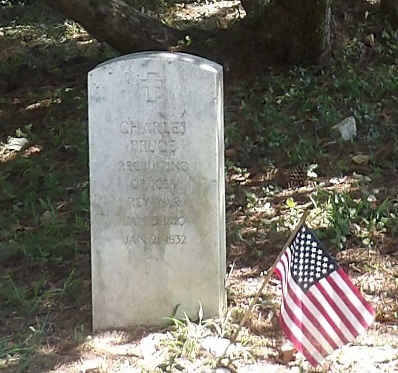CHARLES BRUCE REVOLUTIONARY WAR MEMORIAL CEMETERY STONE