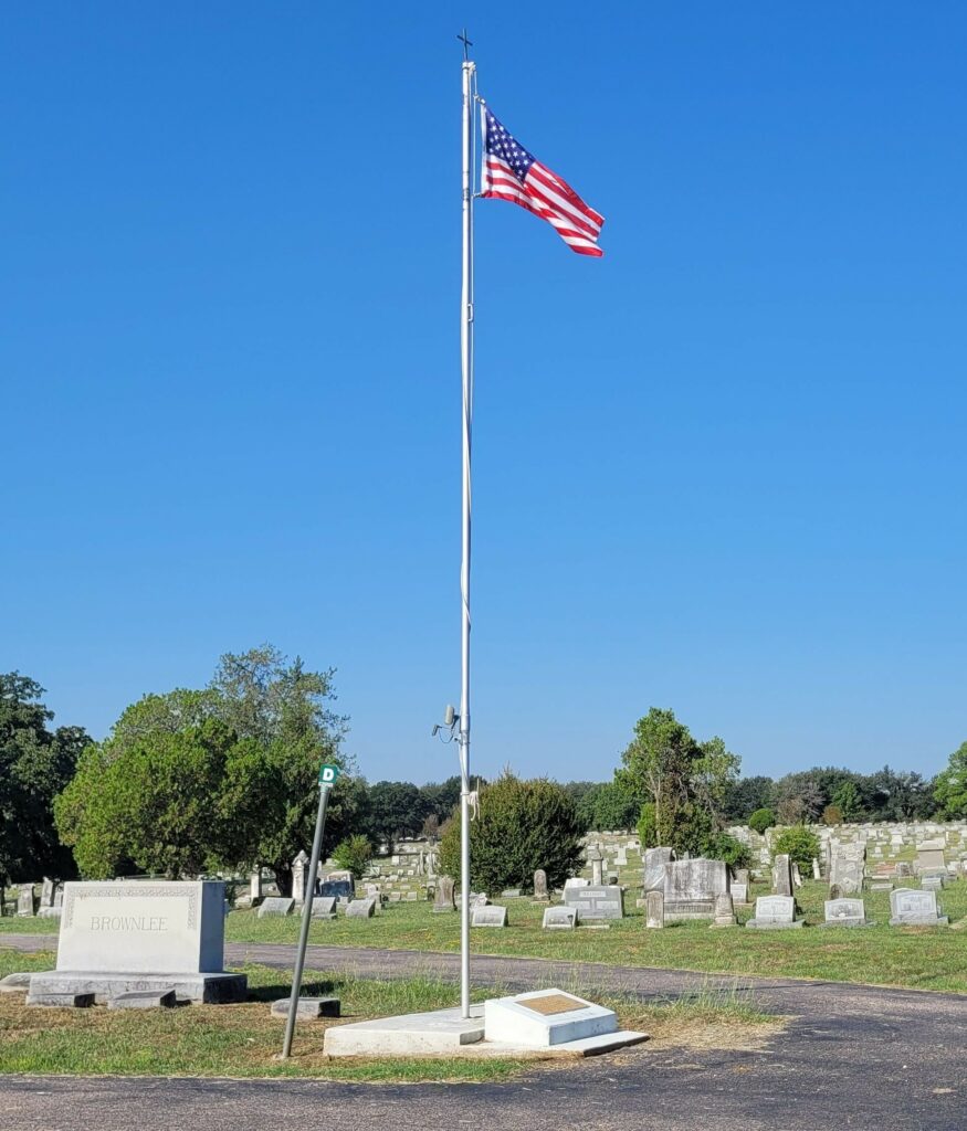 JAMES E. BRAGG POST NO 4852 WAR MEMORIAL FLAGPOLE