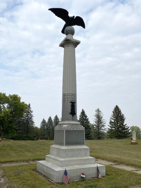 LA GRANGE POST NO. 79 GAR WAR MEMORIAL