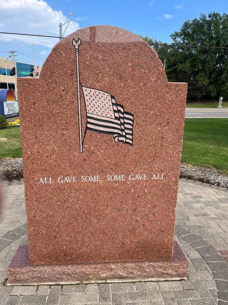 IN TRIBUTE TO THE FOUNDERS OF OUR NATION MEMORIAL BACK