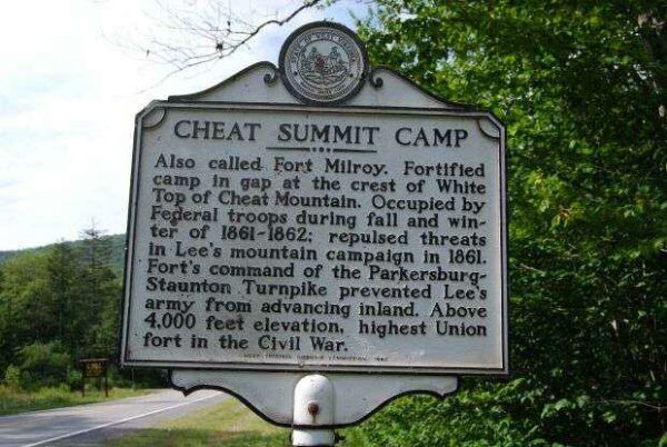 CHEAT SUMMIT CAMP WAR MEMORIAL MARKER