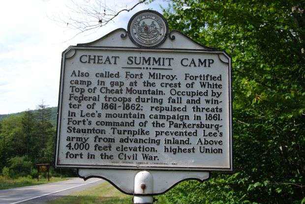 CHEAT SUMMIT CAMP WAR MEMORIAL MARKER