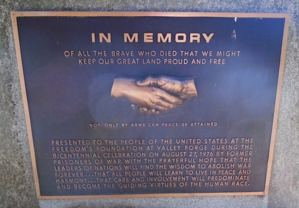 IN MEMORY OF ALL THE BRAVE WAR MEMORIAL PLAQUE