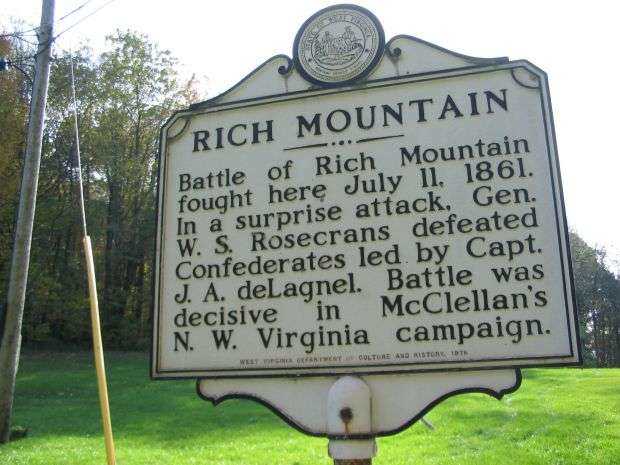 RICH MOUNTAIN WAR MEMORIAL MARKER